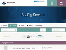 Tablet Screenshot of bigdigservers.com